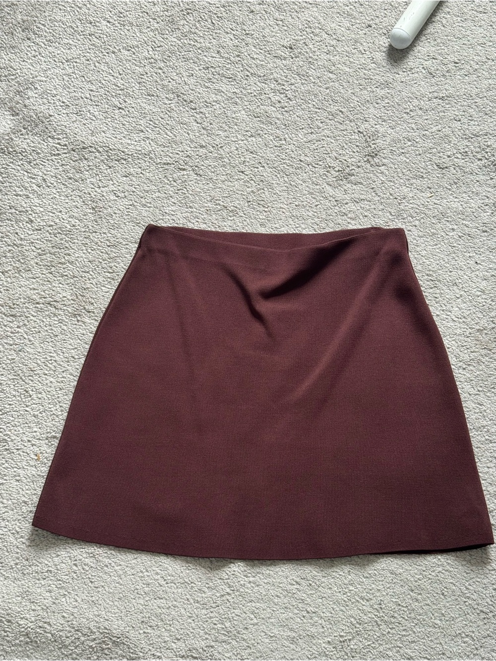 Zara Deep Burgundy A-Line Skirt
